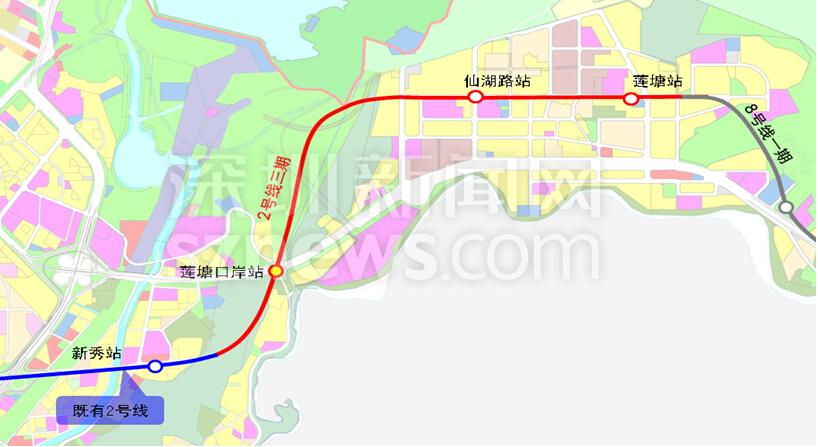 深圳地鐵2號線東延段（站點、線路圖、開通時間、最新消息）